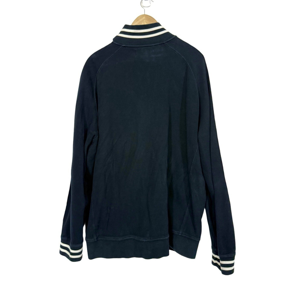 POLO Ralph Lauren Knit Sweater Jacket Men XXL Navy Varsity Full-Zip Vintage - Picture 3 of 11